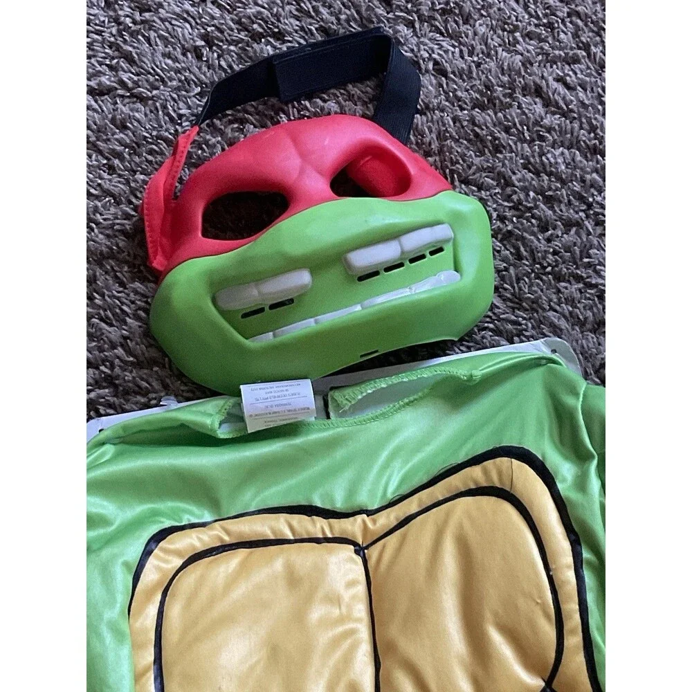 Teenage Mutant Ninja Turtles 4-in-1 Costume Boys Size M 8 Rubies Cosplay BUNDle